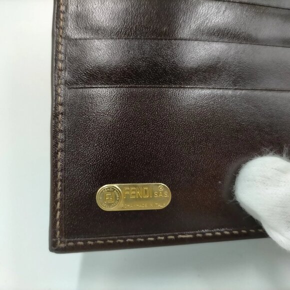 Authentic Fendi Wallet Brown Canvas mn349-113025 - Picture 9 of 9